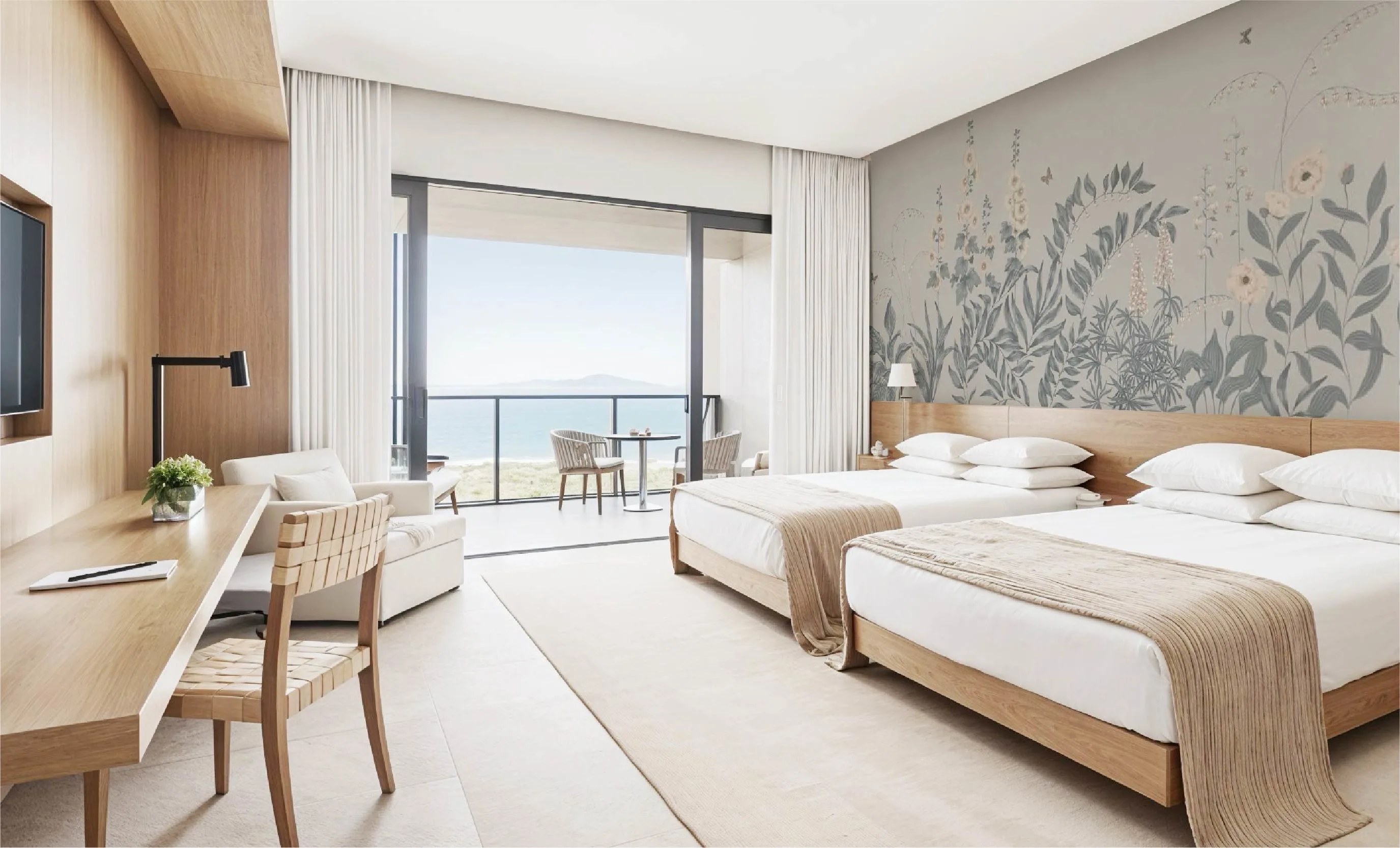 hotel owners choose wallpaper to reflect their brand identity